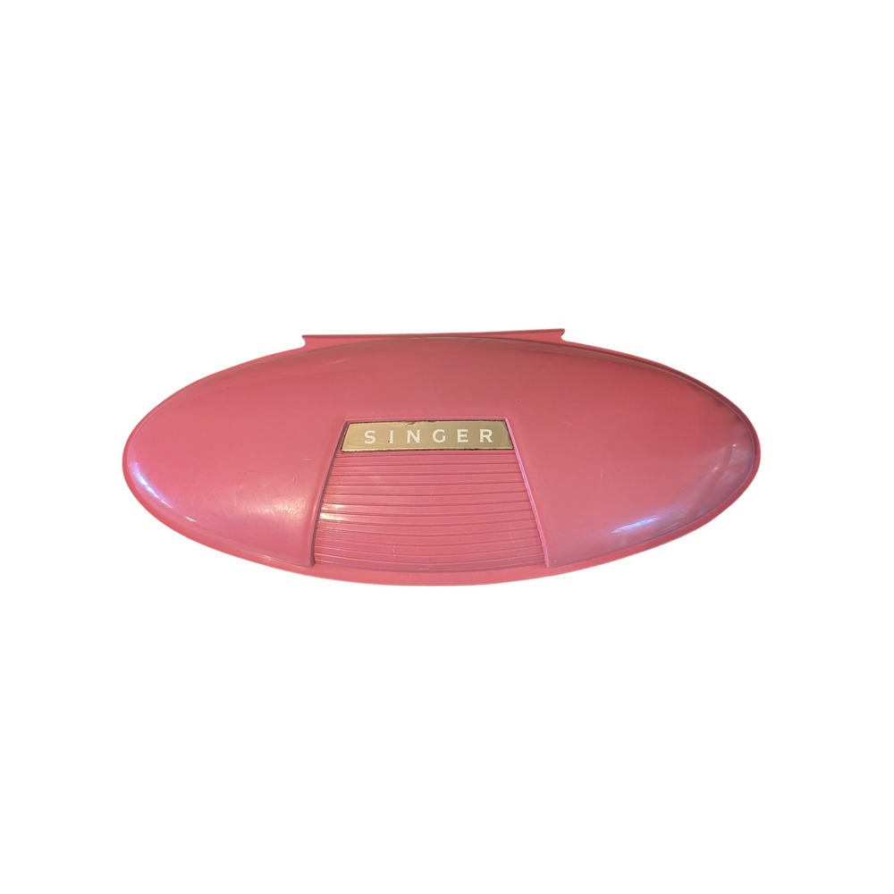 Singer Vintage Buttonholer Attachment Pink Case Template Set OS Pink